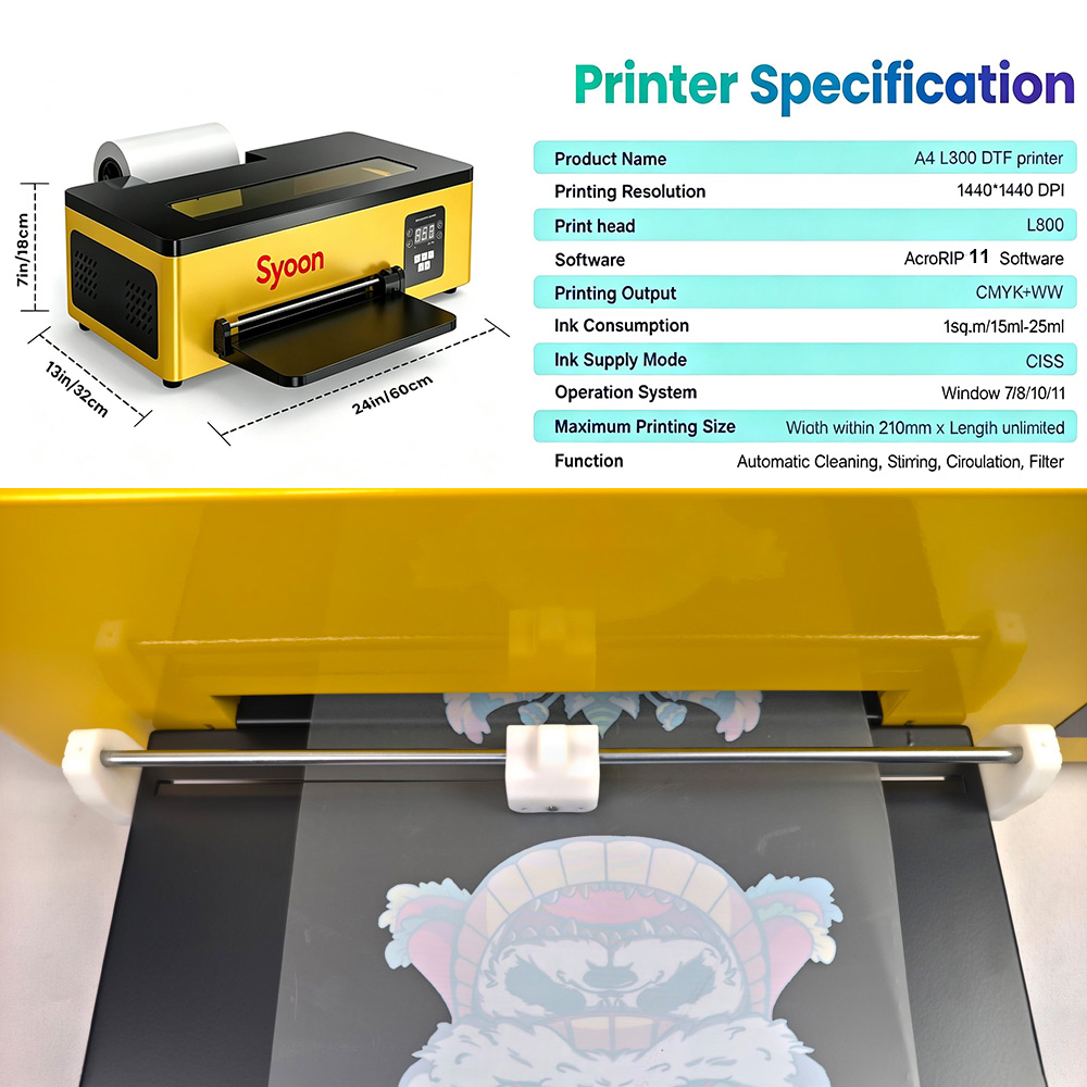 Upgraded Dtf A4 Printer with c - огляд і ціна Commercial Printing Machine For Shirts