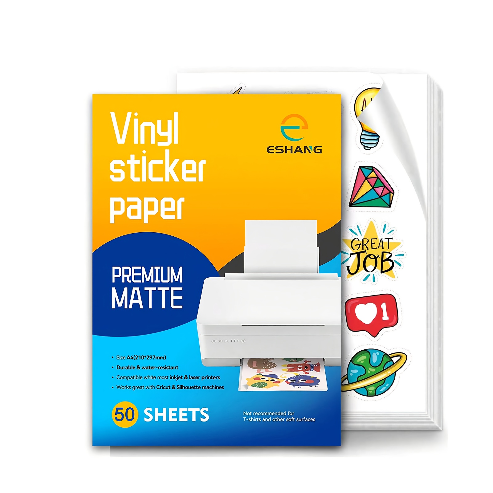 50 Sheets A4 PET Printable Vin - огляд і ціна Commercial Vinyl Printing