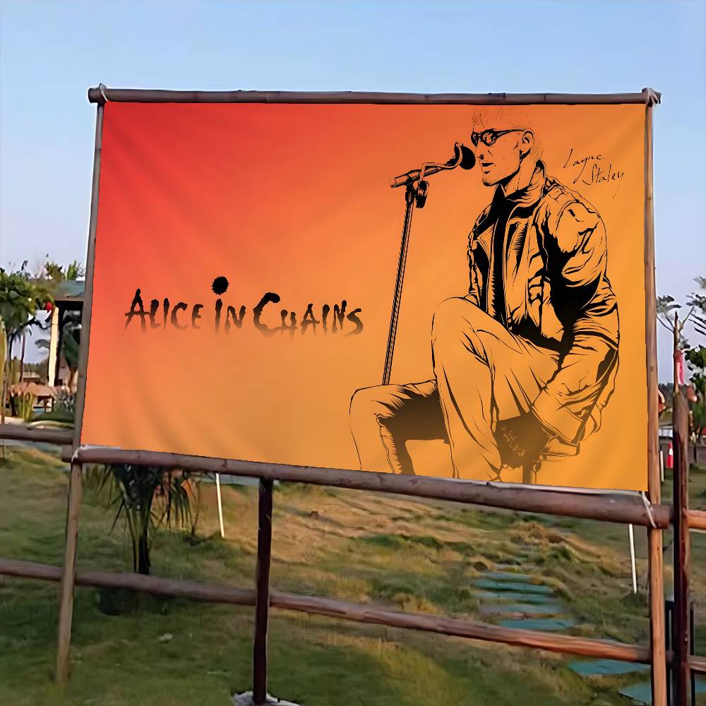 Retro Music Alice In Chains Ad - огляд і ціна Commercial Banner Printing