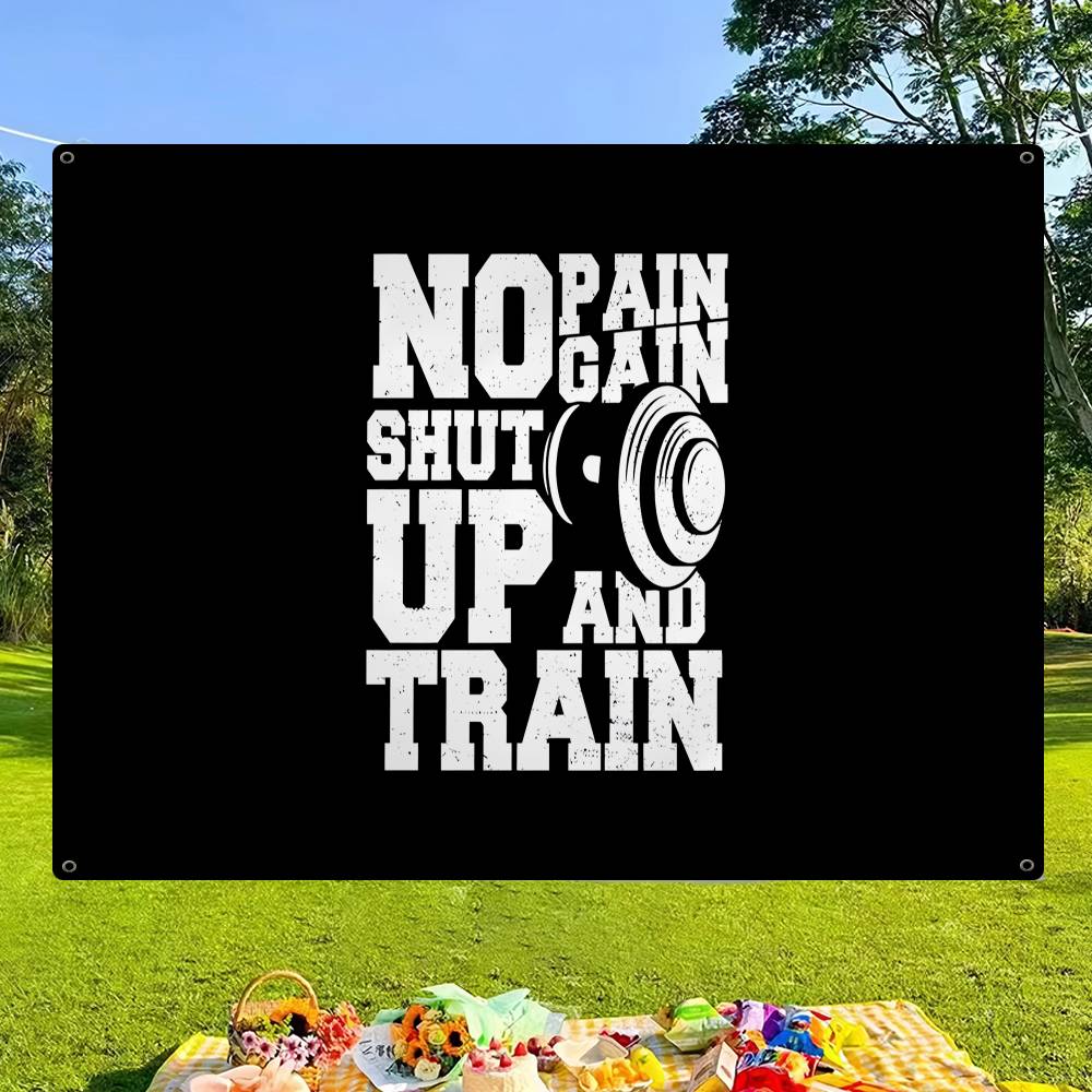 No Pain No Gain GYM Advanced P - огляд і ціна Commercial Banner Printing