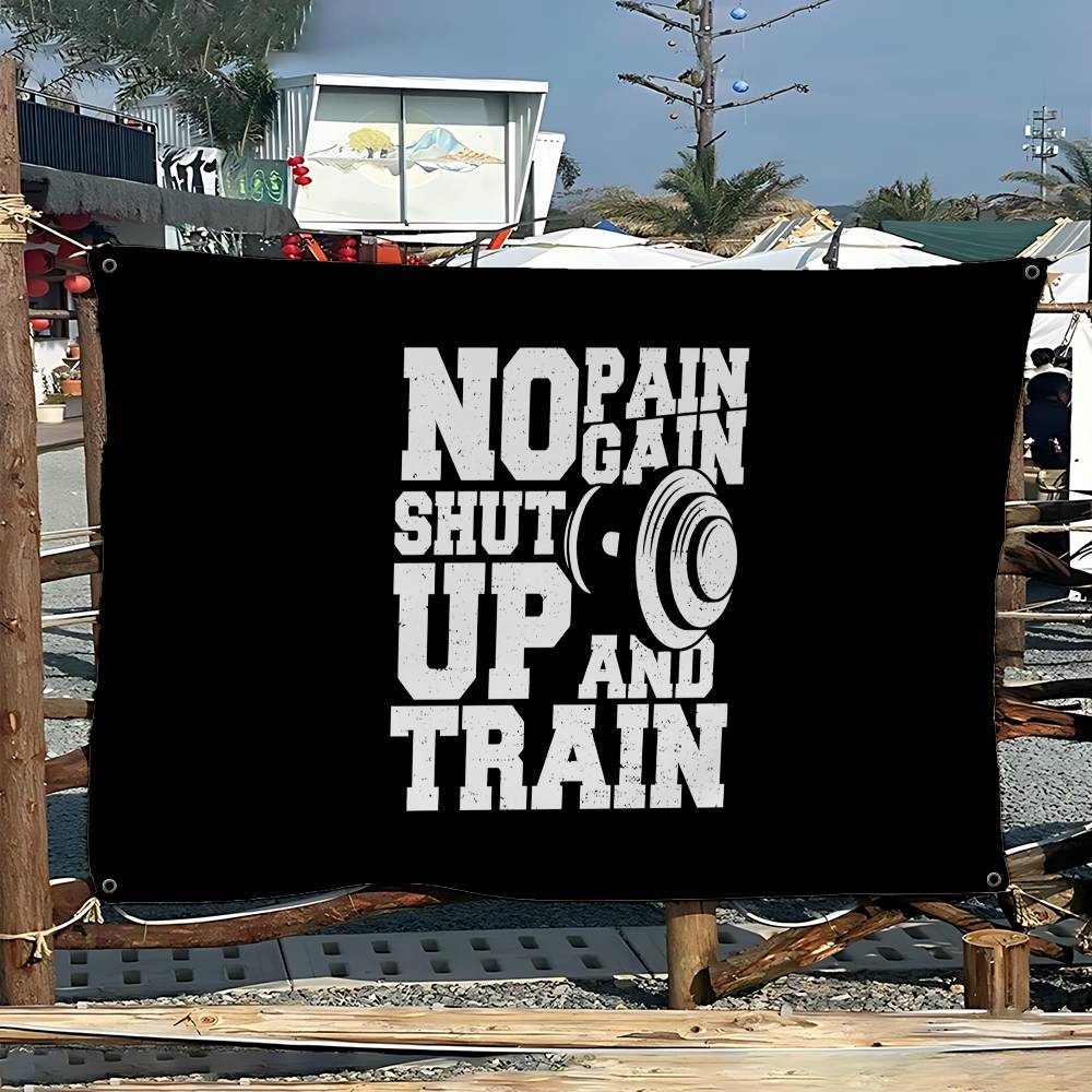 No Pain No Gain GYM Advanced P - огляд і ціна Commercial Banner Printing