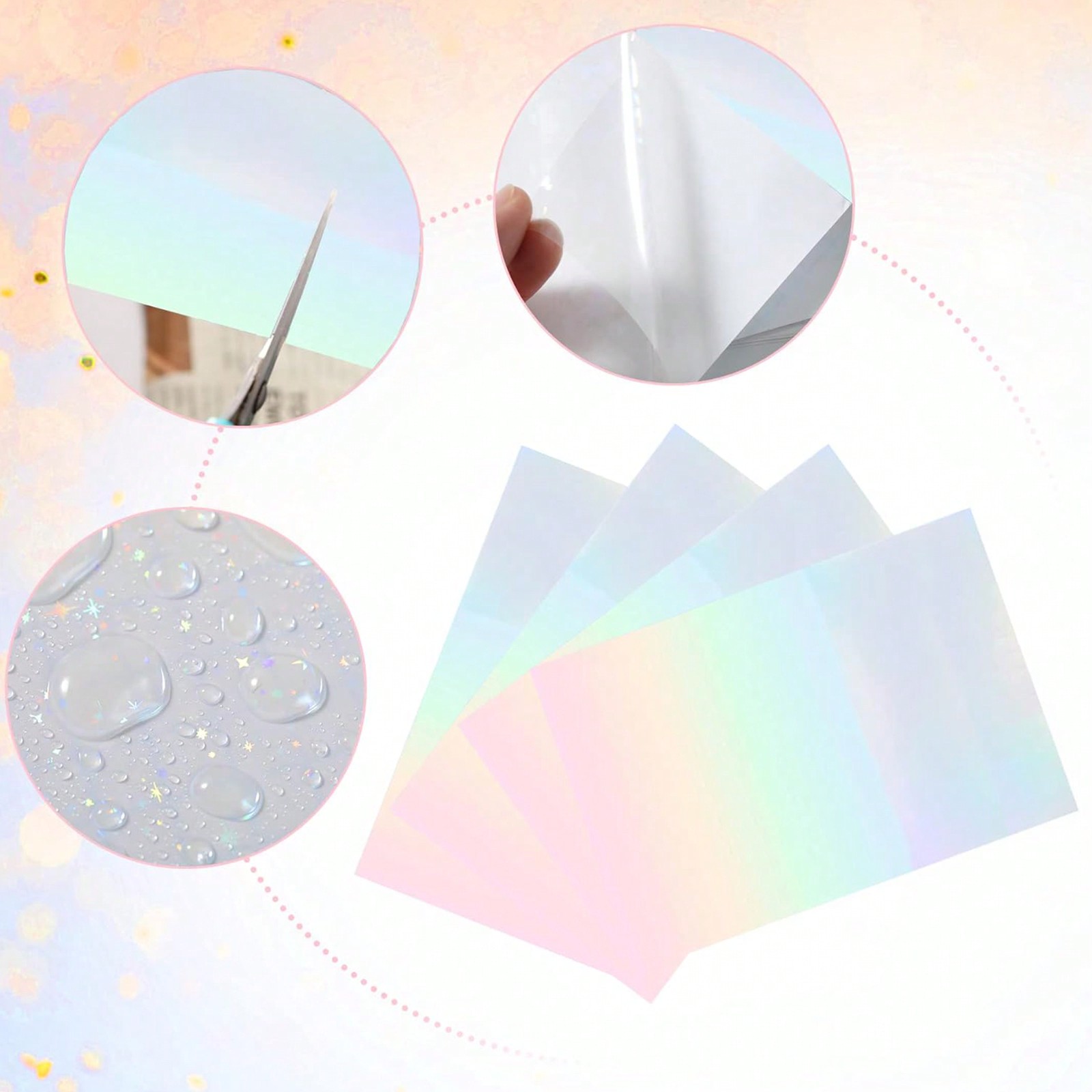 50 Sheets A6 Size Holographic  - огляд і ціна Laminator Cold Roll